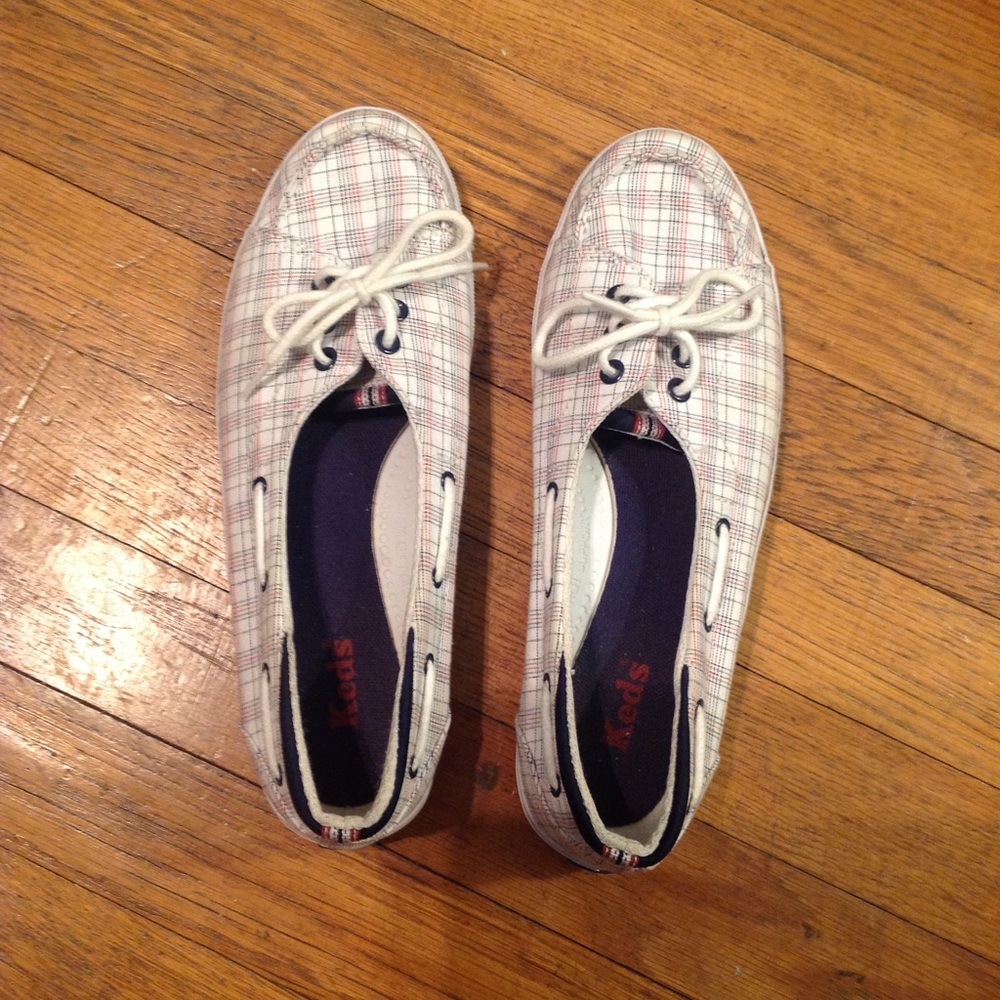 KEDS red white and blue boat shoes